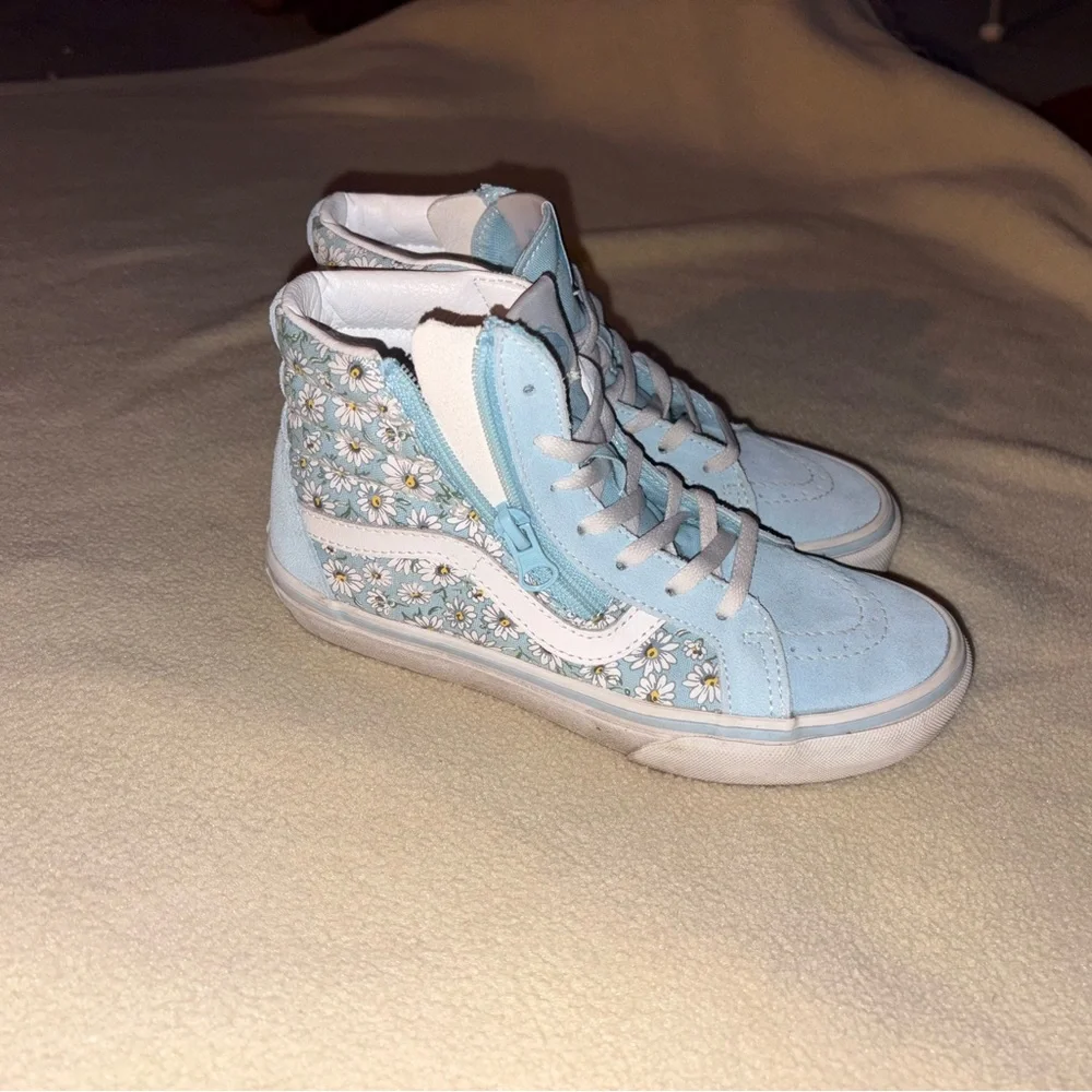 Vans Kids Sky Blue High-Top Sneakers - Picture 2 of 7